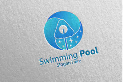 Swimming Pool Services Logo 26