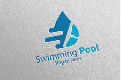 Swimming Pool Services Logo 27