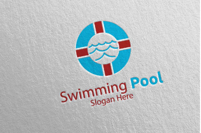 Swimming Pool Services Logo 28