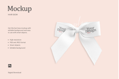 Hair Bow Mockup | Compatible With Affinity Designer