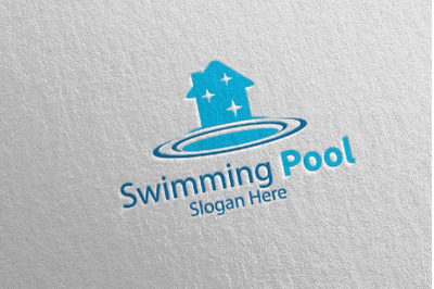 Swimming Pool Services Logo 30