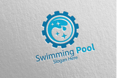 Swimming Pool Services Logo 31