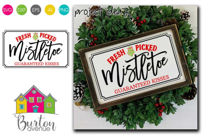 Fresh Picked Mistletoe SVG | Christmas SVG File