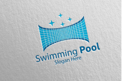 Swimming Pool Services Logo 37