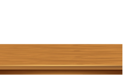 Wooden Shelf Empty Bookshelf Space Surface Vector