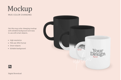 Color Changing Mug Mockup | Compatible With Affinity Designer