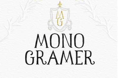 Monogramer. Classic and Rustic Hand lettered Font