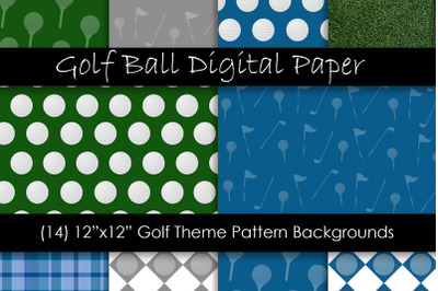 Golf Ball Backgrounds - Golf Theme Patterns