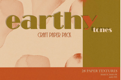 Earthy Tones Craft Paper Set