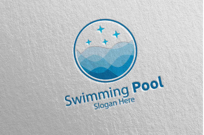 Swimming Pool Services Logo 38