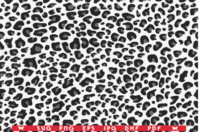 SVG Leopard Skin, Seamless pattern digital clipart