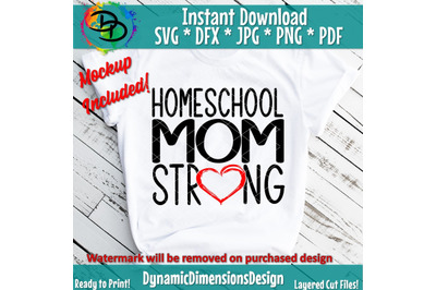 Homeschool Mom Strong_no wine