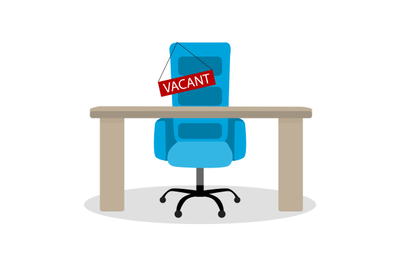 Vacant chair&2C; hiring employment&2C; recruitment candidate and hunting to