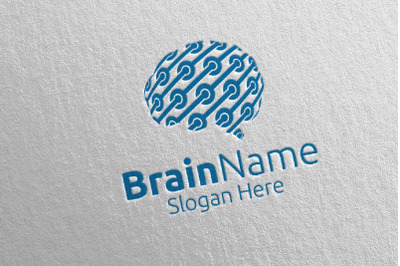 Brain Technology Logo Design 4