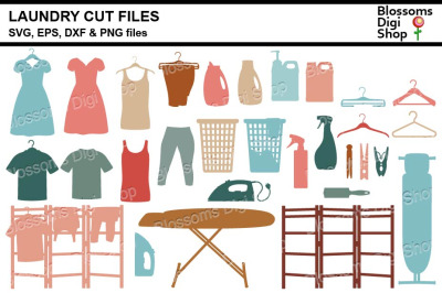 Laundry  SVG, EPS, DXF and PNG cut files