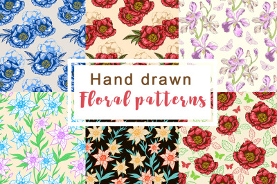 Hand Drawn Floral Patterns