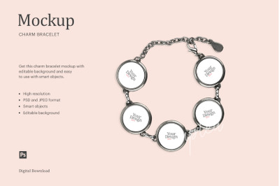 Charm Bracelet Mockup | Compatible With Affinity Designer