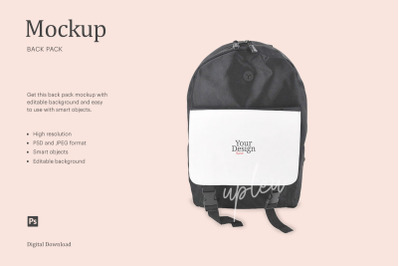 Back Pack Bag Mockup | Compatible With Affinity Designer