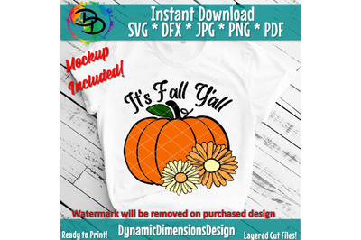 Its Fall Yall, Pumpkin Svg, Pumpkin patch Svg, Patch Svg, Sunflower Sv