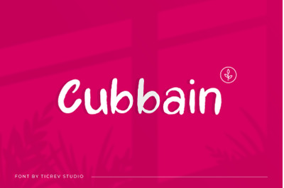 Cubbain-Handwritten Display Font