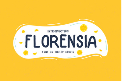 Florensia-Handwritten Display Font