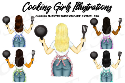 Woman Cooking Clipart Cooking Girls PNG