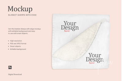 Blanket Sherpa Mockup | Compatible With Affinity Designer