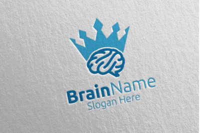 King Brain Logo Design 23