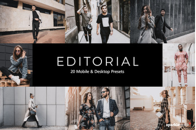 20 Editorial Lightroom Presets &amp; LUTs