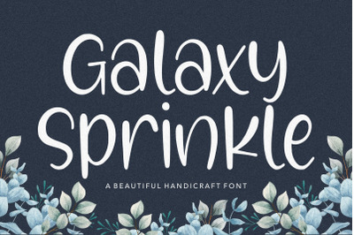 Galaxy Sprinkle Beautiful Handcraft Font