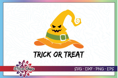 halloween witch svg&2C; pumpkin face svg&2C; trick or treat&2C; witch hat svg