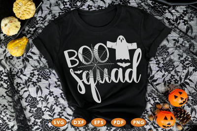 Boo Squad, Halloween Design, Halloween SVG Cut File