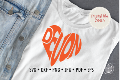 Devon Word Art, Svg Dxf Eps Png Jpg, Logo design, Shirt design