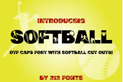 212 Softball OTF Display Font