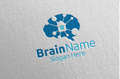 Home Brain Logo Design 28