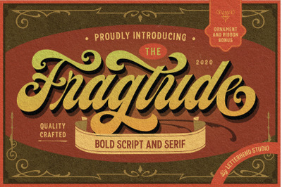 Fragtude - Vintage Display Typeface