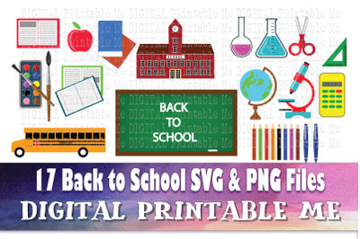 Back to School, SVG bundle, Clip art, PNG,  back to  school, 17 image