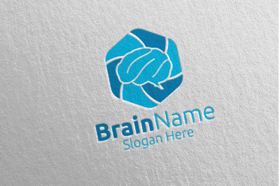 Hexa Brain Logo Design 38