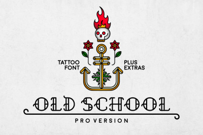 Old School tattoo font