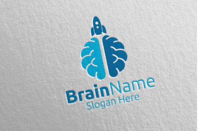 Rocket Brain Logo Design 39