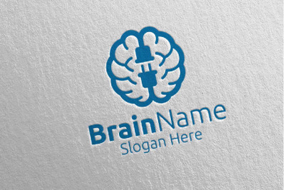 Power Brain Logo Design 45