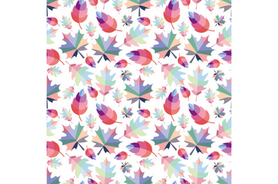 design pattern with colorful leaf