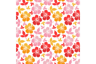 colorful leaf seamless pattern, copy space