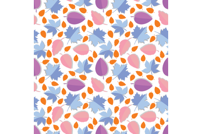 colorful leaf seamless pattern, copy space