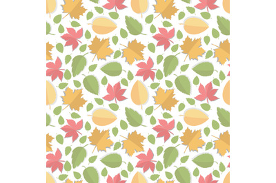 colorful leaf seamless pattern, copy space