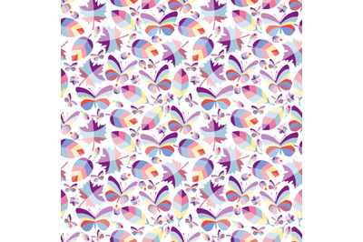 colorful leaf seamless pattern, copy space