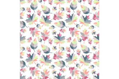 colorful leaf seamless pattern, copy space