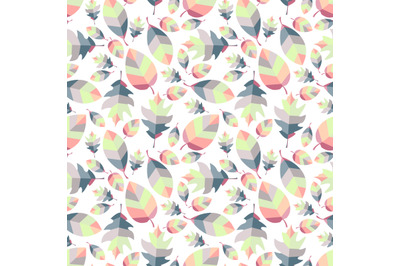 colorful leaf seamless pattern, copy space