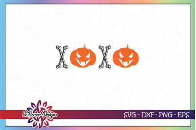 XOXO halloween svg, bone svg, pumpkin svg, halloween costume svg