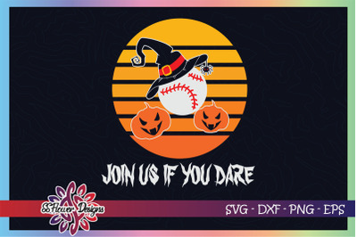 Baseball halloween svg, witch hat svg, spider svg, pumpkin svg